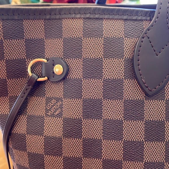 **SOLD**Louis Vuitton Neverfull MM Damier Ebene Ballerine Pink Tote Handbag EUC - Picture 4 of 15